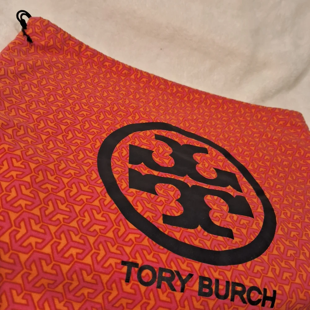 Tory Burch Orange Drawstring Bag